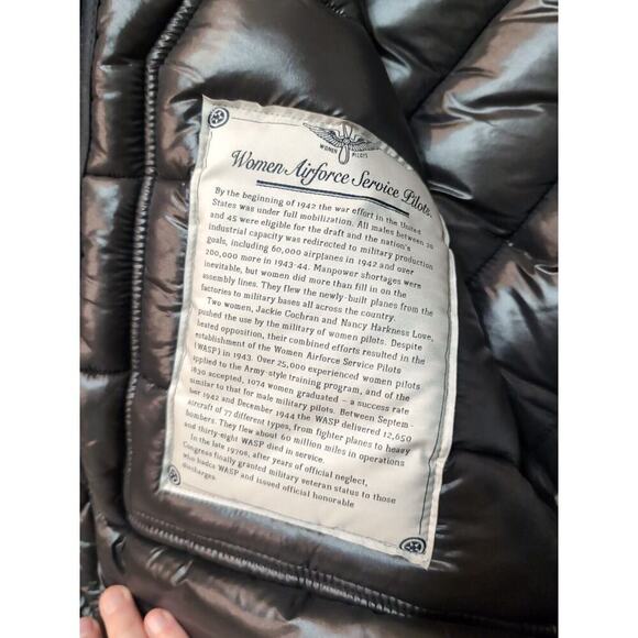 NWT Wiggys Type-B21 Lamilite Womens Jacket Flying Cold Weather Black Gov… - Picture 11 of 12